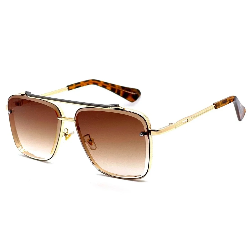 Aviator Sunglasses for Men Women HD UV400 Lens Metal Frame Elegant Luxury Lentes
